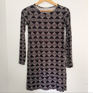 Loveappella Black and White Tribal Dress